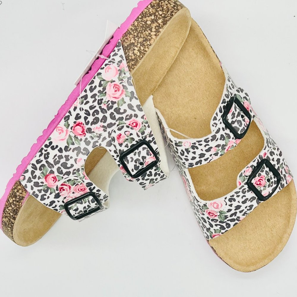 Girls Leopard Sandals - Picture 3 of 3
